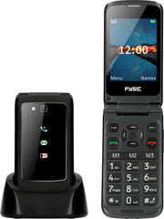 Senioren telefoon - Senioren mobiele telefoon - Senioren GSM - Zwart - Fysic F15