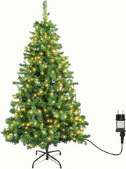 Kerstboom met verlichting - Kunstkerstboom - 210 cm - Met standaard - Aigostar