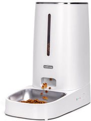 Automatische voerbak kat en hond - Voerautomaat - Voerdispenser - Wit - Nobleza •