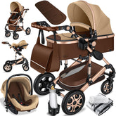Kinderwagen 3 in 1 - Buggy - Wandelwagen - Kinderbuggy - Khaki - KESSER®