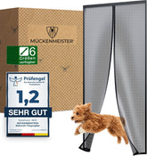 Vliegengordijn - Deurhor - Deurgordijn - 200x90 cm - Zwart - Muchenmeister •