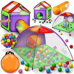 Speeltent - Kindertent - Speelhuisje - Met ballen - Kleurrijk - KIDUKU®