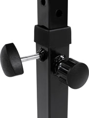 Physionics Vlakke Fitnessbank - Verstelbaar - Halterbank - Zwart