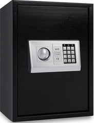 KESSER® Elektronische Kluis met cijferslot - 50x35x34,5cm - Staal - Zwart