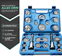 Remzuiger Terugstelset - Remklauw terugstelset - 22 Delig - Blauw - TRESKO