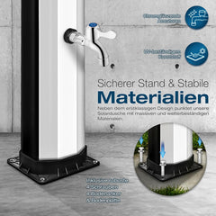 Tillvex® Buitendouche - Tuindouche - Solar - 35L - Zilver