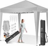 Partytent - opvouwbaar - 3x3 m - Paviljoen - Grijs - KESSER®