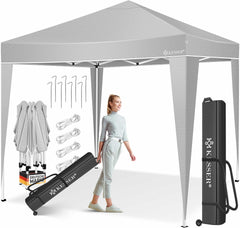 Partytent - opvouwbaar - 3x3 m - Paviljoen - Grijs - KESSER®