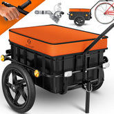 KESSER® Fietsaanhanger - Transportaanhanger - Max. 60kg - Oranje