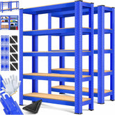 MASKO® Opbergrek - Stellingkasten - Set van 2 - Tot 875kg - Blauw •