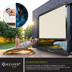 KESSER® Klemluifel - Balkonluifel - Zonwering - 200x250cm - Beige
