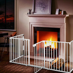 Veiligheidshek - Haardscherm - Hondenhek - 600cm - Wit - KIDUKU®