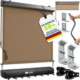 Klemluifel - Balkon luifel - Verticale luifel - 140x250 cm - Taupe - Tillvex®