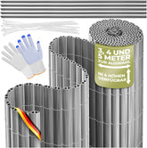 Balkonscherm - Balkondoek - Privacydoek - Zichtbreeknet - Zichtdoek - 60x300 cm - Grijs - KESSER®
