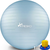 Fitness bal - Yoga bal - Pilates bal - Zwangerschapsbal - 85 cm - Lichtblauw - TRESKO