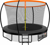 KESSER® Trampoline Ø305 cm - Veiligheidsnet en Ladder - tot 150 kg belasting - Oranje