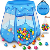 Speeltent - Kindertent - Speelhuisje - Met ballen - Blauw - KIDUKU®