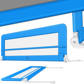 KESSER® Bedhek, 200 cm, bedhek, kinderbedhek, kinderbedhek, inklapbaar, draagbaar, kinderbedbeschermingshek, valbeveiliging, bed en ouderbed hoog: 42 cm, blauw