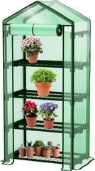 KESSER® Premium foliekas, broeikas met 4 etages, 69 x 50 x 158 cm, broeikas met 4 planken, ruimtebesparend, hoogwaardig kweekhuis, tuin, balkon, stabiel en eenvoudig te monteren