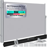 KESSER® Zijmarkies - Uittrekbaar - Luifel - 300x180cm - Grijs