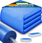 tillvex® Premium Pool Zonnezeil, 400 µm, rond, diameter 457 cm, op maat te snijden, zonnezeil, zonnezeil, zwembadverwarming, zwembadzonnezeil voor waterverwarming