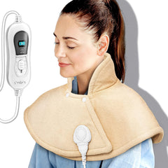 Warmtekussen - Nek en schouder - 3 temperatuurstanden - Beige - Sinnlein®