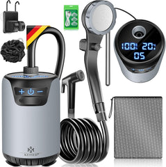 KESSER® Campingdouche - Tuindouche - Mobiele douche - Grijs