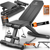KESSER® Halterbank - Fitnessbank - Trainingsbank - Zwart
