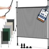Klemluifel - Balkon luifel - Verticale luifel - 120 x 310 cm - Grijs - KESSER®