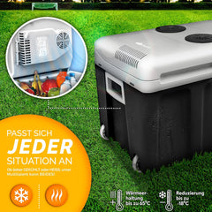 Koelbox Elektrisch – 12V en 230 volt - Coolbox - Frigobox - 40L – Antraciet