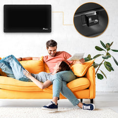 Convectorkachel - Elektrisch - Kachel - Heater - Verwarming - Zwart - TRESKO