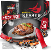 KESSER® Gietijzeren pan - Braadpan - Inductie - 26cm •