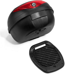 TRESKO® Topkoffer - Motorkoffer - Helmkoffer - 24L - Zwart