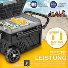 Compressor Koelbox elektrisch - Coolbox - Frigobox - 50L - Zwart