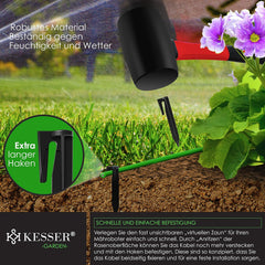 KESSER® Begrenzingskabel 50 m + 200 grondpennen + 12 kabelconnectoren voor robotmaaier, accessoireset, begrenzingsdraad, universeel compatibel met Gardena/Bosch/Worx/Honda/ROBOMOW
