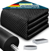 Zwembad Afdekzeil - Rond - Solarzeil - 400 cm - Zwart - Tillvex®