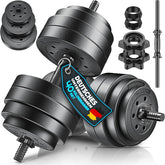 Dumbells set - Gewichten set - Halterset - Verstelbaar - 40 kg - Zwart - RE:SPORT