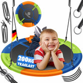 Nestschommel - Buitenspeelgoed - Schommel - 60 cm - Regenboog - KESSER®