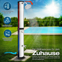 Tillvex® Buitendouche - Tuindouche - Solar - 35L - Zilver