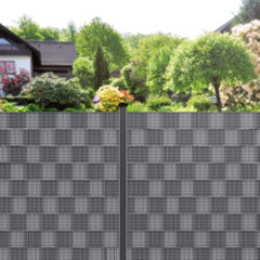 Vlechtband - Privacyfolie - Hekfolie - 35m - PVC - Grijs - KESSER®