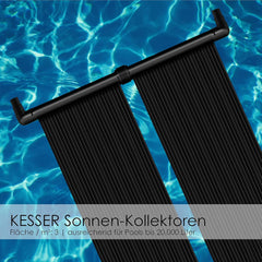 KESSER® Solar mat - Zwembadverwarming - 500x70cm - Zwart