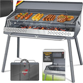 KESSER® XL Houtskoolbarbecue - BBQ - Zilver