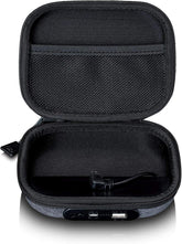 Lenco PBC-20 - Hoofdtelefoonetui met geïntegreerde powerbank - Hoofdtelefoondraagtas - 2200mAh powerbank - met micro-USB-kabel - USB - ON en uitgang - grijs