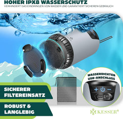 KESSER® Campingdouche - Tuindouche - Mobiele douche - Grijs