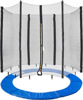 Veiligheidsnet Trampoline - Randafdekking 244 cm - Trampoline net - 6 Stangen - AREBOS