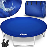 KIDUKU Trampoline-afdekking, 305cm, regenafdekking, weerbestendig, scheurvast en uv-bestendig, outdoor weerbestendig zeil, blauw