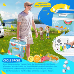 Koelbox Elektrisch – 12V en 230 volt - Coolbox - Frigobox - 24L – Blauw