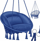 Hangstoel - Binnen & Buiten - Hangschommel - Tot 150kg - Blauw - KESSER®