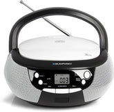Blaupunkt B 3 PLL Boombox met FM-PLL-radio, cd-speler, AUX IN, stereo-luidsprekers, lcd-display, voeding en batterijvoeding, kindercd, zwart •