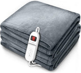 Sinnlein® Elektrische deken - Warmtedeken - 180x130cm - Grijs